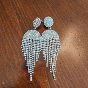 Zara Rhinestone Tassel Earrings